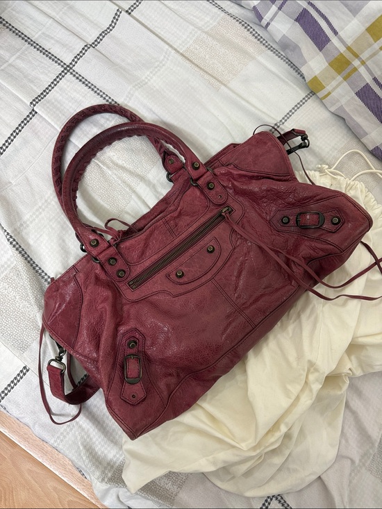 Balenciaga Handbags - Balanciaga City Bag - Bordeaux